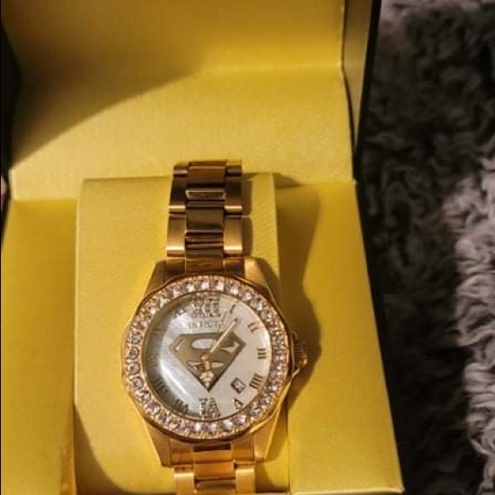 Gold Women’s Invicta Superman Watch